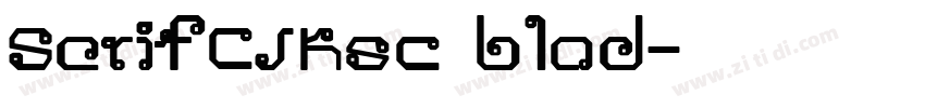 SerifCJKsc blod字体转换